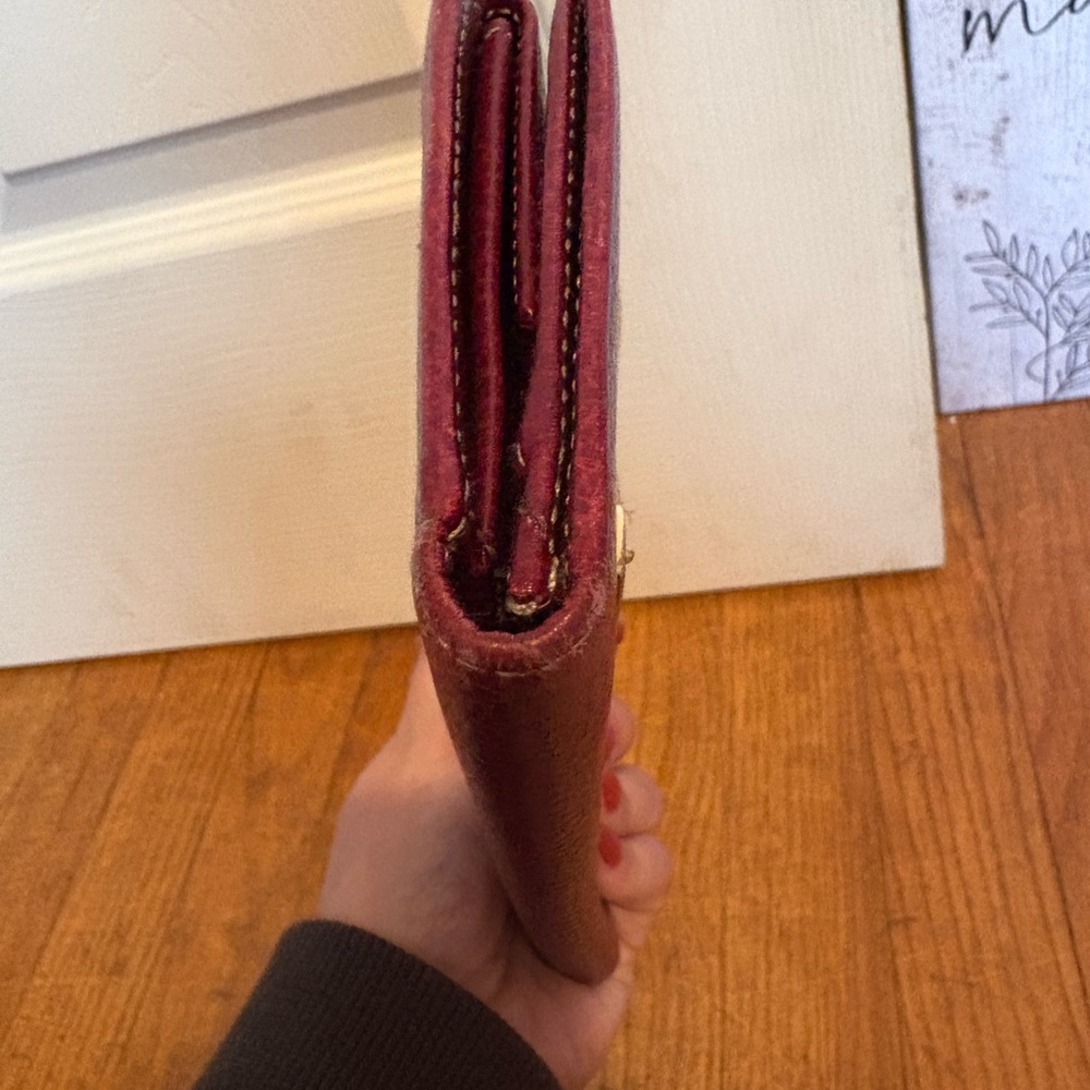 Gucci Burgundy and Beige Wallet - Picture 3 of 9